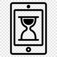 Android Tablet Hourglass icon