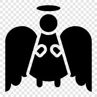 angelic, celestial, divine, divine messenger icon svg