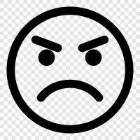 angry, face, angry expressions, facial expressions icon svg