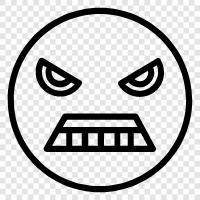 angry people, angry faces, angry words, angry blog icon svg