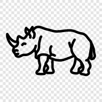 Animal, Horn, Fence, Conservation icon svg