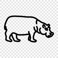 animal, animal farm, black, black and white icon svg