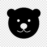 animal, brown, bear, animals icon svg