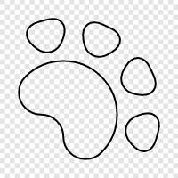 Animal Prints, Dog Prints, Cat Prints, Paw Print icon svg