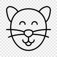 animals, house, purr, cute icon svg