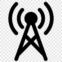 Antenne, Kommunikation, Übertragung, Turm symbol