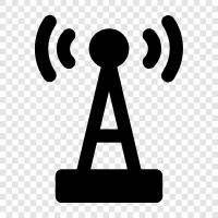 antennae, transmission, reception, receive icon svg