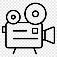 antique, vintage, antique camera, old films icon svg