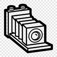 antique camera, collectible camera, camera lenses, vintage photography icon svg