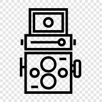 antique camera, film camera, SLR camera, manual camera icon svg