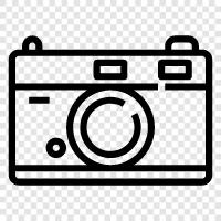 antique camera, vintage camera, old camera icon svg