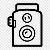 antique camera, vintage photography, old camera, antique photography icon svg