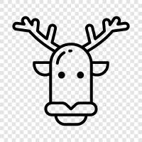 antler, reindeer herding, reindeer husbandry, reindeer icon svg