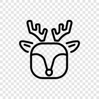 antlers, hunting, bucks, racks icon svg