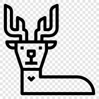 Antlers, buck, horn, antler icon svg