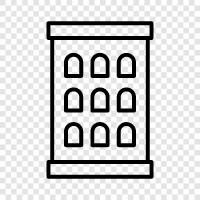 apartment, loft, condominium, cooperative icon svg