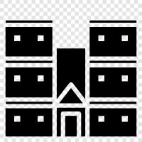 apartment, condominium, house, living icon svg