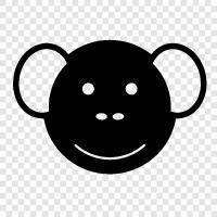 ape, primate, simian, baboon icon svg