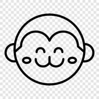 ape, simian, primate, gibbon icon svg