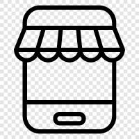 App, Shopping, ECommerce, Mobile Shopping icon svg