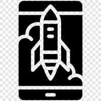 App Launch, App Marketing, Mobile Launch icon svg