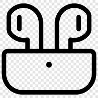 apple, headphones, wireless, earbuds icon svg