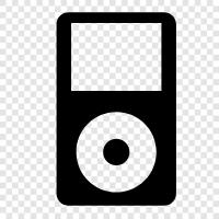 Apple, portable media player, MP3 player, music icon svg