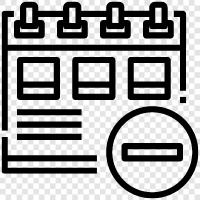 appointment, diary, todo list, date icon svg