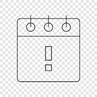 randevu, program, günlük, haftalık ikon svg