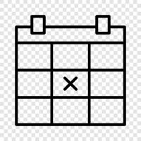 Termin, Tagebuch, Zeitplan, Termine symbol