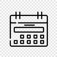 appointment, diary, schedule, reminder icon svg