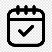 appointment, events, todo list, diary icon svg