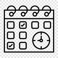 appointments, to do list, diary, schedule icon svg