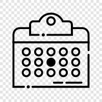 appointments, diary, schedule, reminder icon svg