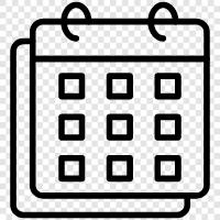 Termine, Tagebuch, Zeitplan, Aufgabenliste symbol