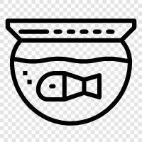 Aquarium, Fischfutter, Fischtank, Fischpellets symbol