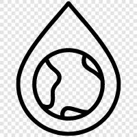 Wasserökologie, Wasserkreislauf, Wasserqualität, Wasserleben symbol