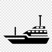 su taşımacılığı, maritime, ferry bot ikon svg