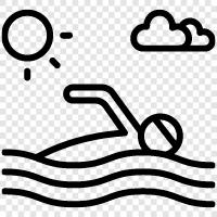 aquatic, swimming pool, laps, swimming technique icon svg