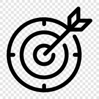 archery, bow and arrow, hunting, target practice icon svg