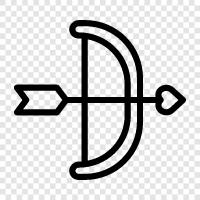 archery, hunting, sport, bow icon svg