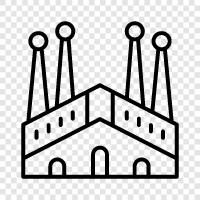 mimar, Antoni Gaud, church, Gotik ikon svg