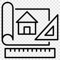 Architekturzeichnung, architektonische Darstellung, architektonische Gestaltung, architektonisches Diagramm symbol