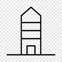 architecture, facade, design, construction icon svg