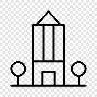 architecture, design, construction, residential icon svg