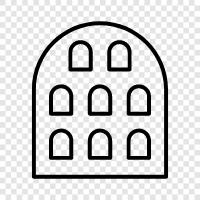 architecture, construction, engineering, home icon svg