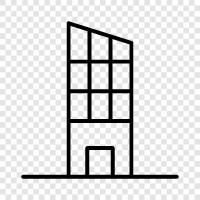 architecture, exterior, interior, facade icon svg