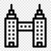 Architecture, Building, Building Connections, Building Interconnections icon svg