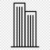 architecture, landmark, tallest, skyline icon svg