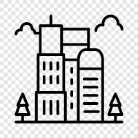 architecture, exterior, interior, facade icon svg